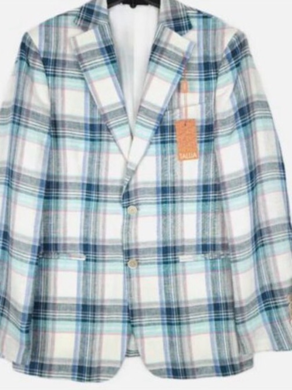 NWT - TALLIA Linen Sport Coat in Teal, Navy & White 
Ready for Summer!!